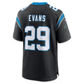 Kdoa C.Panthers #29 Akayleb Evans Black Team Game Jersey
