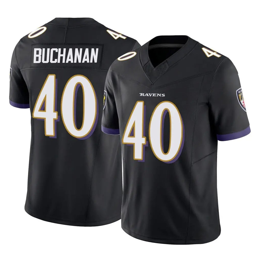 B.Ravens #40 Teddye Buchanan Player Black Vapor F.U.S.E. Limited Kdoa Stitched Jerseys