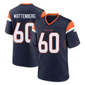 D.Broncos #60 Luke Wattenberg Player Navy Home Game Kdoa Stitched Jerseys