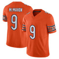 C.Bears #9 Jim McMahon Player Orange Vapor F.U.S.E. Limited Home Game Kdoa Stitched Jerseys