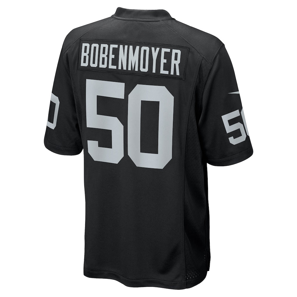 Kdoa LV.Raiders #50 Jacob Bobenmoyer Black Game Player Jersey