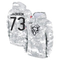 C.Bears #73 Jonah Jackson Player Arctic Camo Salute to Service Pullover Hoodies Limited Kdoa Stitched Jerseys