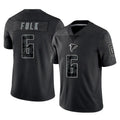 A.Falcons #6 Nick Folk Player Black RFLCTV Limited Game Kdoa Stitched Jerseys