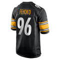 Kdoa P.Steelers #96 Breiden Fehoko Black Game Jersey
