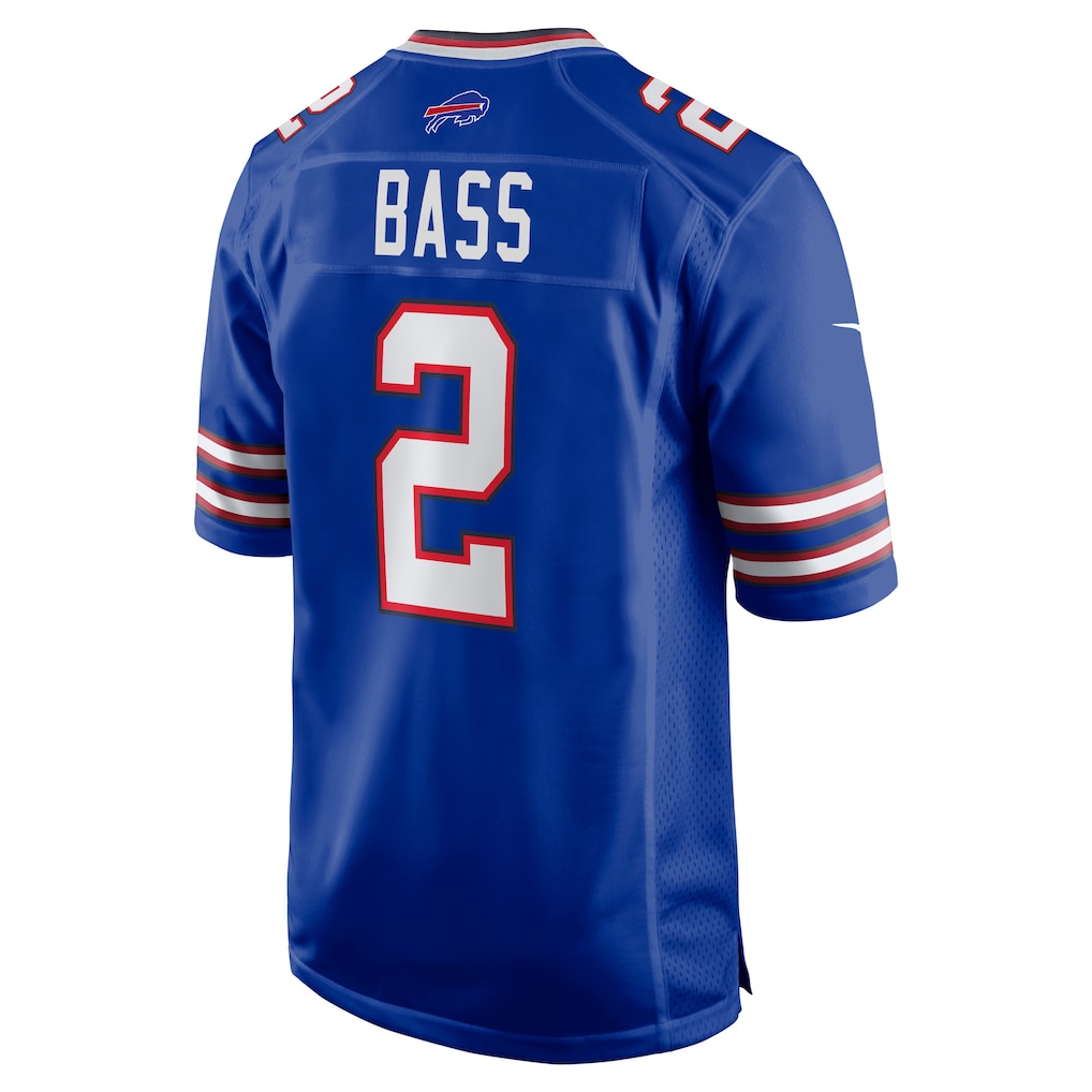 Kdoa B.Bills #2 Tyler Bass Royal Game Player Jersey