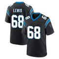 C.Panthers #68 Damien Lewis Player Black Limited Home Game Kdoa Stitched Jerseys
