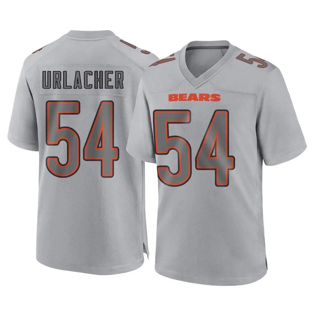 C.Bears #54 Brian Urlacher Player Gray Atmosphere Fashion Game Kdoa Stitched Jerseys