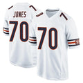 C.Bears #70 Braxton Jones Player White Home Game Kdoa Stitched Jerseys