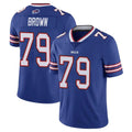 B.Bills #79 Spencer Brown Player Royal Vapor Untouchable Limited Kdoa Stitched Jerseys