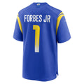 Kdoa LA.Rams #1 Emmanuel Forbes Jr. Royal Team Game Jersey