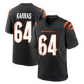 C.Bengals #64 Ted Karras Player Black Home Game Kdoa Stitched Jerseys