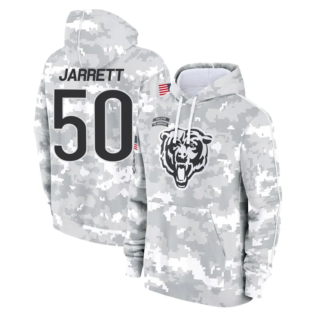 C.Bears #50 Grady Jarrett Player Arctic Camo Salute to Service Pullover Hoodies Limited Kdoa Stitched Jerseys