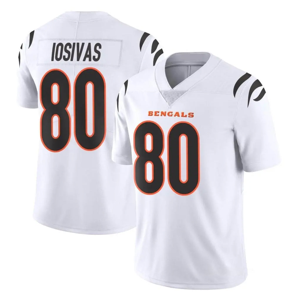 C.Bengals #80 Andrei Iosivas Player White Vapor Untouchable Limited Home Game Kdoa Stitched Jerseys