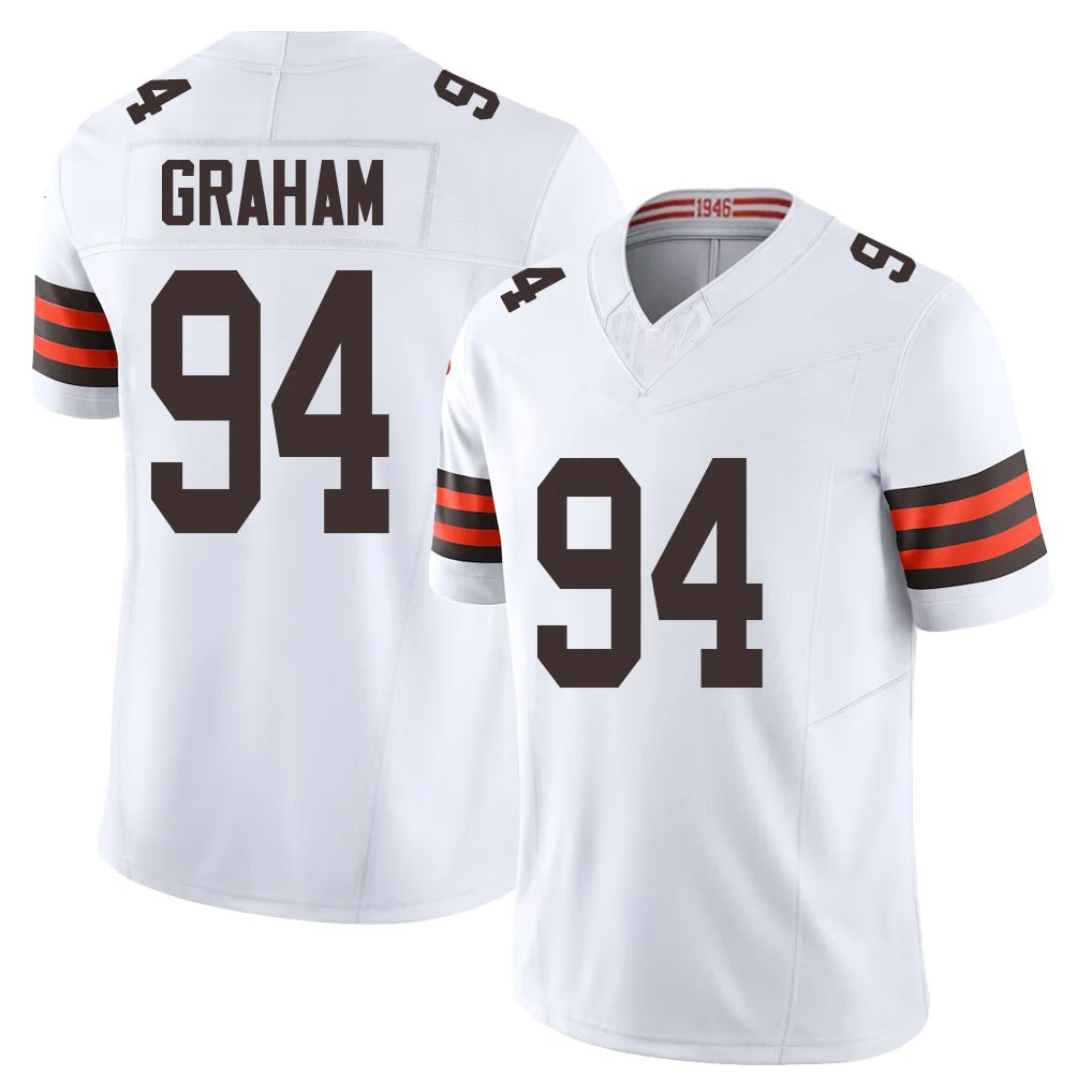C.Browns #94 Mason Graham Player White Vapor F.U.S.E. Limited Home Game Kdoa Stitched Jerseys