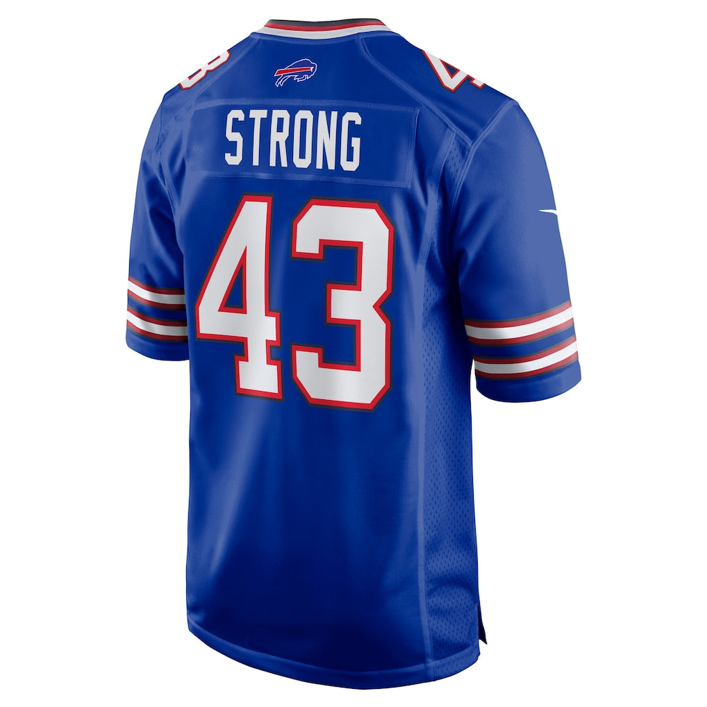 Kdoa B.Bills #43 Dorian Strong Royal Team Game Jersey