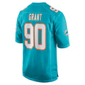 Kdoa M.Dolphins #90 Kenneth Grant Aqua 2025 NFL Draft First Round Pick Game Jersey