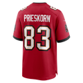 Kdoa TB.Buccaneers #83 Caden Prieskorn Red Team Game Jersey