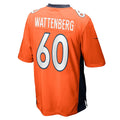 Kdoa D.Broncos #60 Luke Wattenberg Orange Game Player Jersey