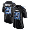 D.Lions #21 Roger McCreary Player Black Fashion Home Game Kdoa Stitched Jerseys
