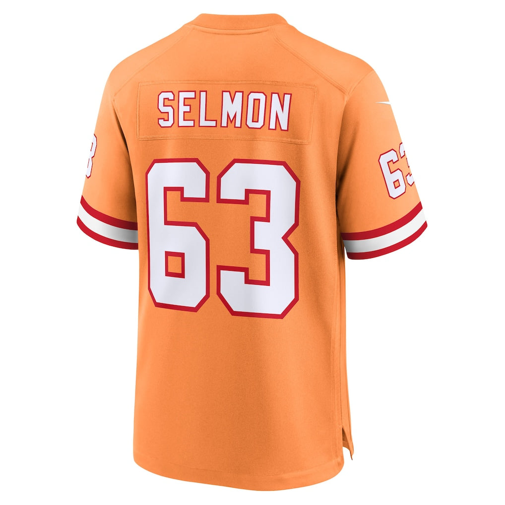 Kdoa TB.Buccaneers #63 Lee Roy Selmon Creamsicle 50th Season Game Jersey
