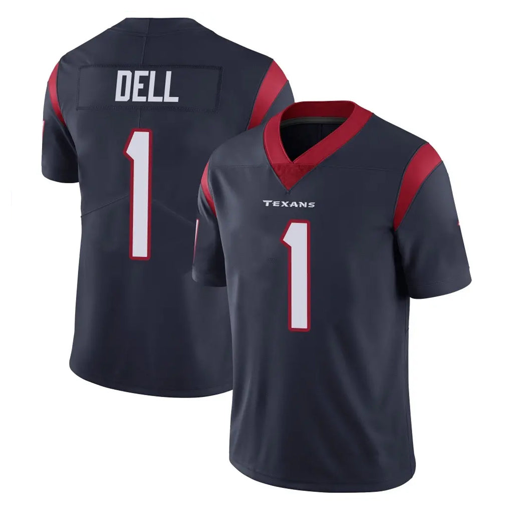 H.Texans #1 Tank Dell Player Navy Limited Vapor Untouchable Home Game Kdoa Stitched Jerseys