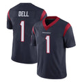 H.Texans #1 Tank Dell Player Navy Limited Vapor Untouchable Home Game Kdoa Stitched Jerseys