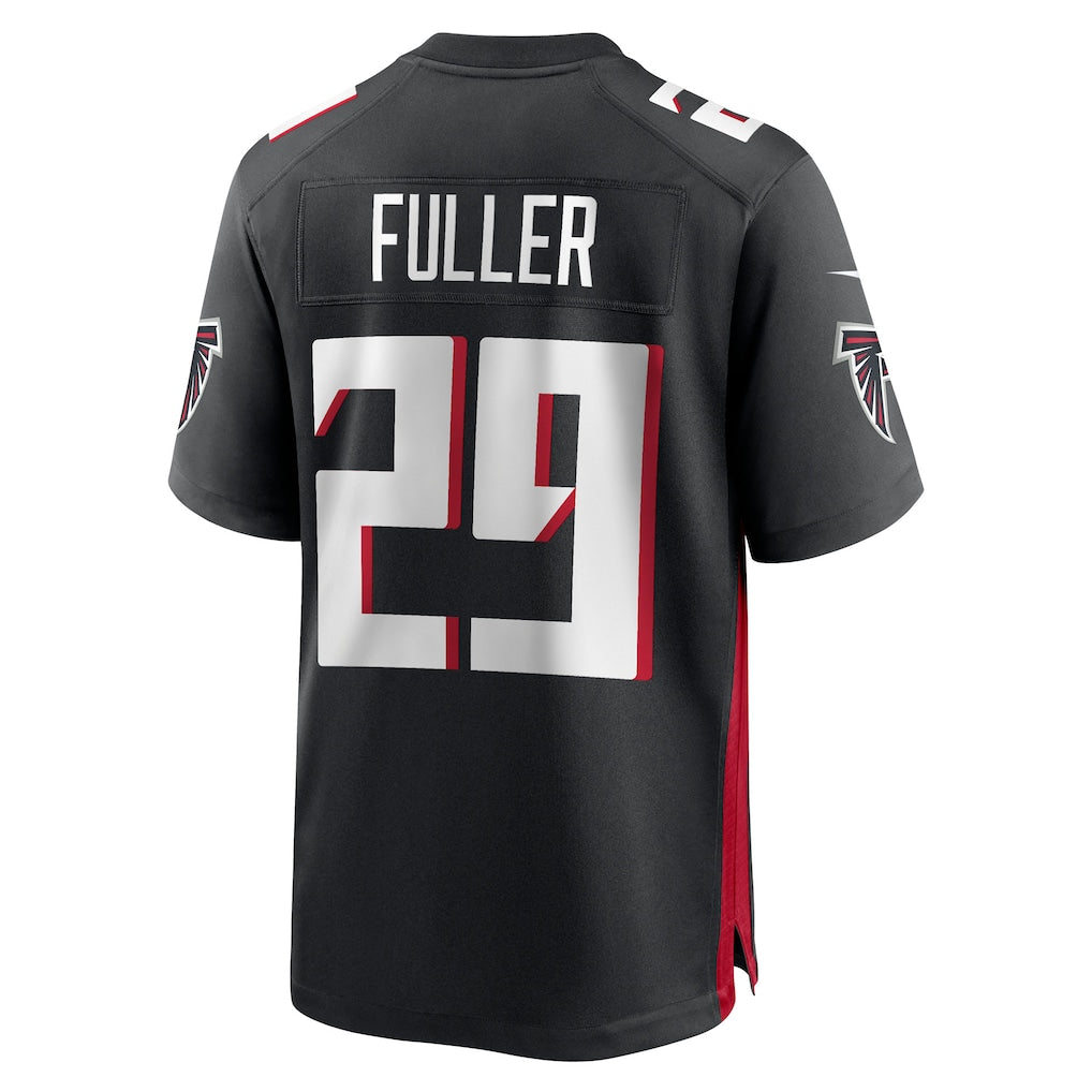 Kdoa A.Falcons #29 Jordan Fuller Black Team Game Jersey