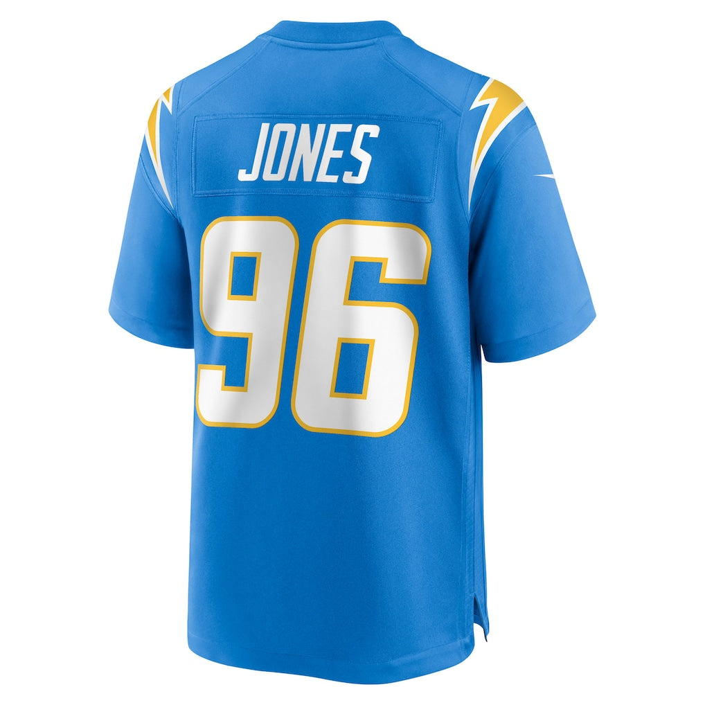 Kdoa LA.Chargers #96 Naquan Jones Powder Blue Team Game Jersey