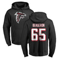 A.Falcons #65 Matthew Bergeron Player Black LOGO Pullover Hoodies Home Game Kdoa Stitched Jerseys
