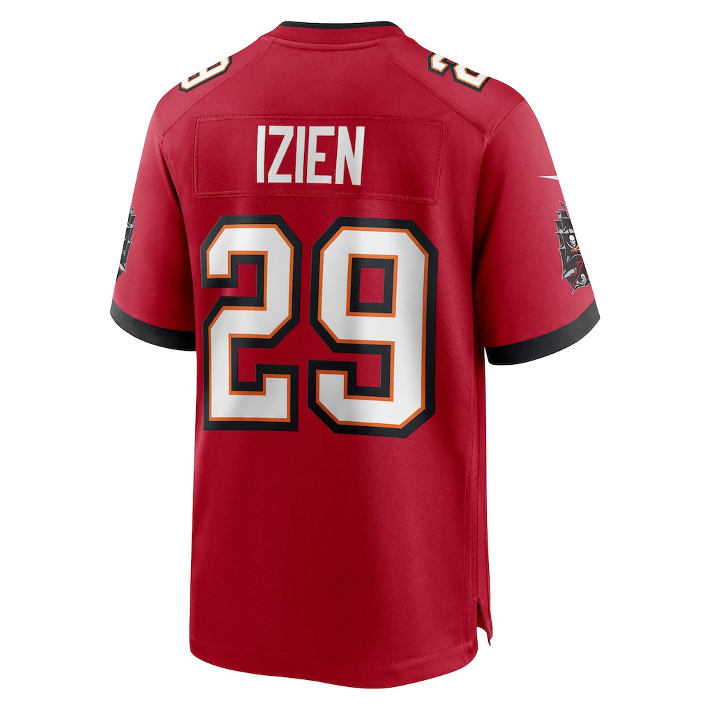 Kdoa TB.Buccaneers #29 Christian Izien Red Game Jersey