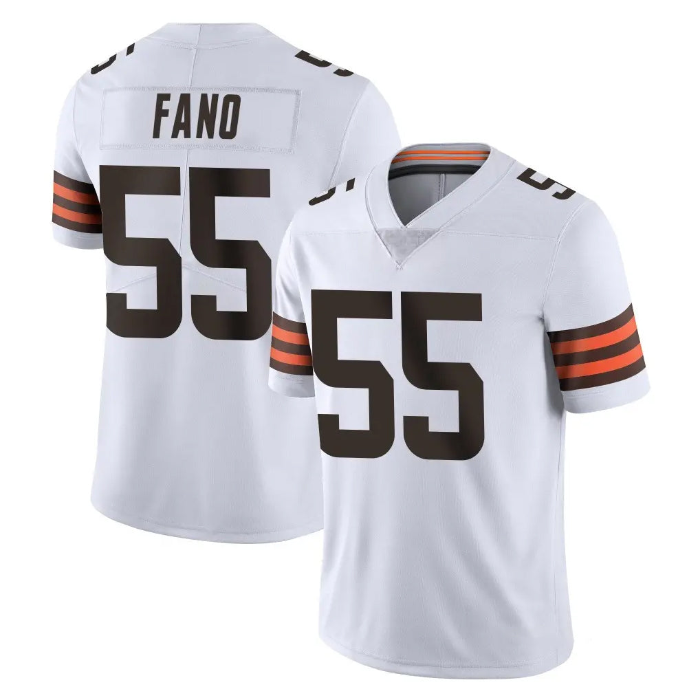 C.Browns #55 Spencer Fano Player White Vapor Untouchable Limited Home Game Kdoa Stitched Jerseys
