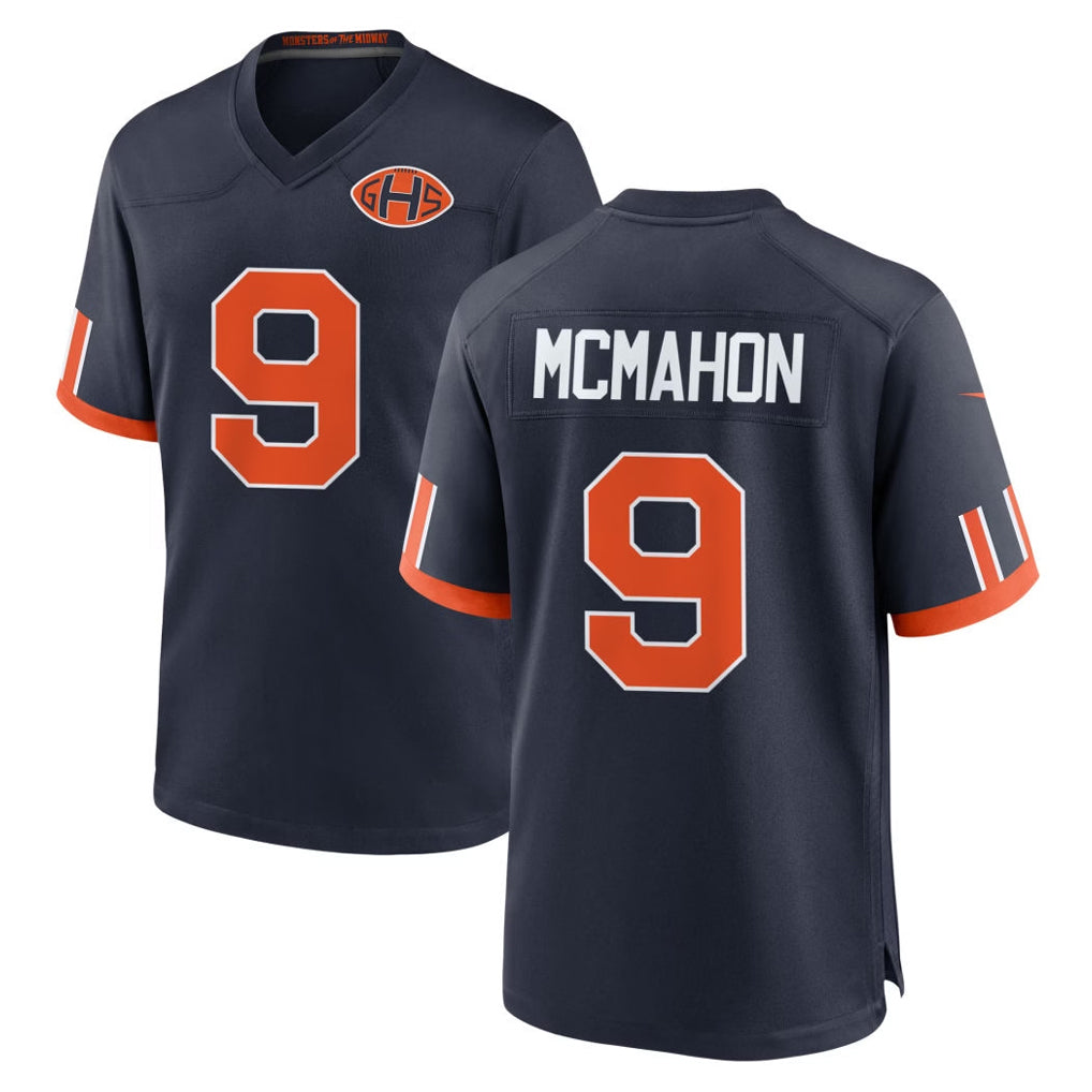 C.Bears #9 Jim McMahon Player Navy 2026 Rivalries Collection Home Game Kdoa Stitched Jerseys