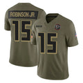 A.Falcons #15 Brian Robinson Player Olive Salute To Service Limited Home Game Kdoa Stitched Jerseys
