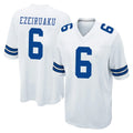 D.Cowboys #6 Donovan Ezeiruaku Player White Home Game Xdoa Stitched Jerseys