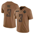 D.Lions #3 Jack Fox Player Brown Salute To Service Limited Kdoa Stitched Jerseys
