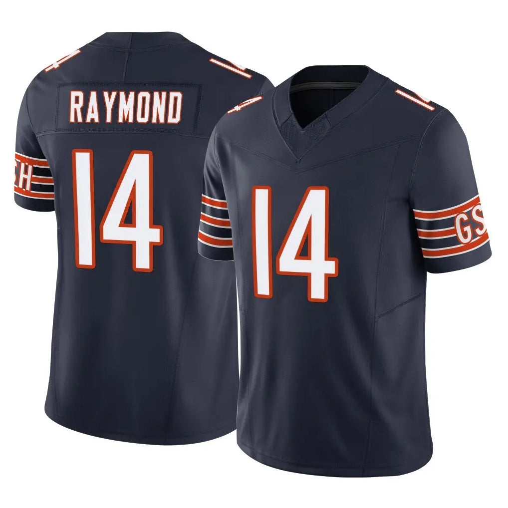 C.Bears #14 Kalif Raymond Player Navy Vapor F.U.S.E. Limited Home Game Kdoa Stitched Jerseys