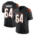 C.Bengals #64 Ted Karras Player Black Vapor Untouchable Limited Home Game Kdoa Stitched Jerseys