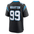 Kdoa C.Panthers #99 Tershawn Wharton Black Team Game Jersey