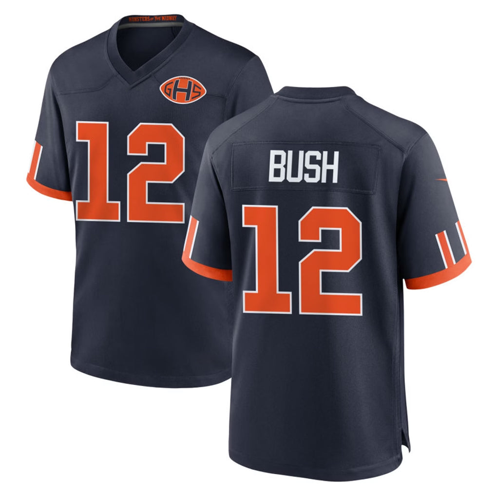 C.Bears #12 Devin Bush Player Navy 2026 Rivalries Collection Home Game Kdoa Stitched Jerseys