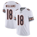 C.Bears #18 Caleb Williams Player White Vapor Untouchable Limited Home Game Kdoa Stitched Jerseys