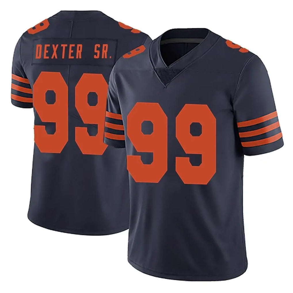 C.Bears #99 Gervon Dexter Sr. Player Navy Blue Alternate Vapor Untouchable Limited Kdoa Stitched Jerseys
