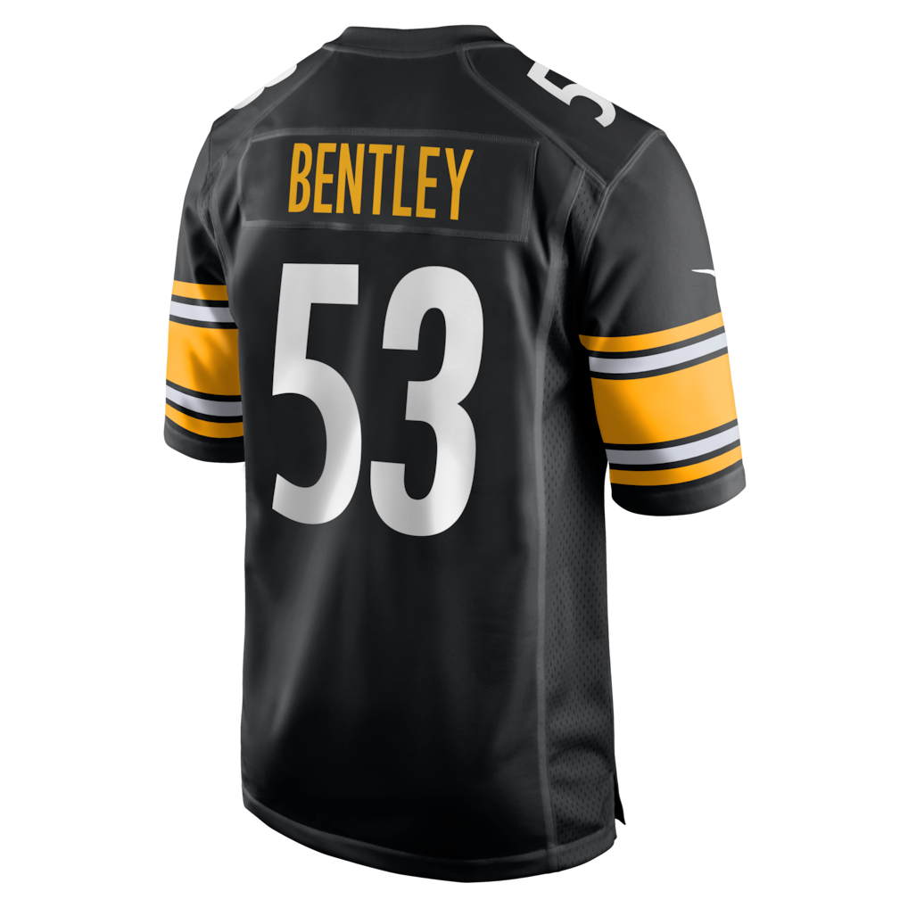 Kdoa P.Steelers #53 JaWhaun Bentley Black Team Game Jersey