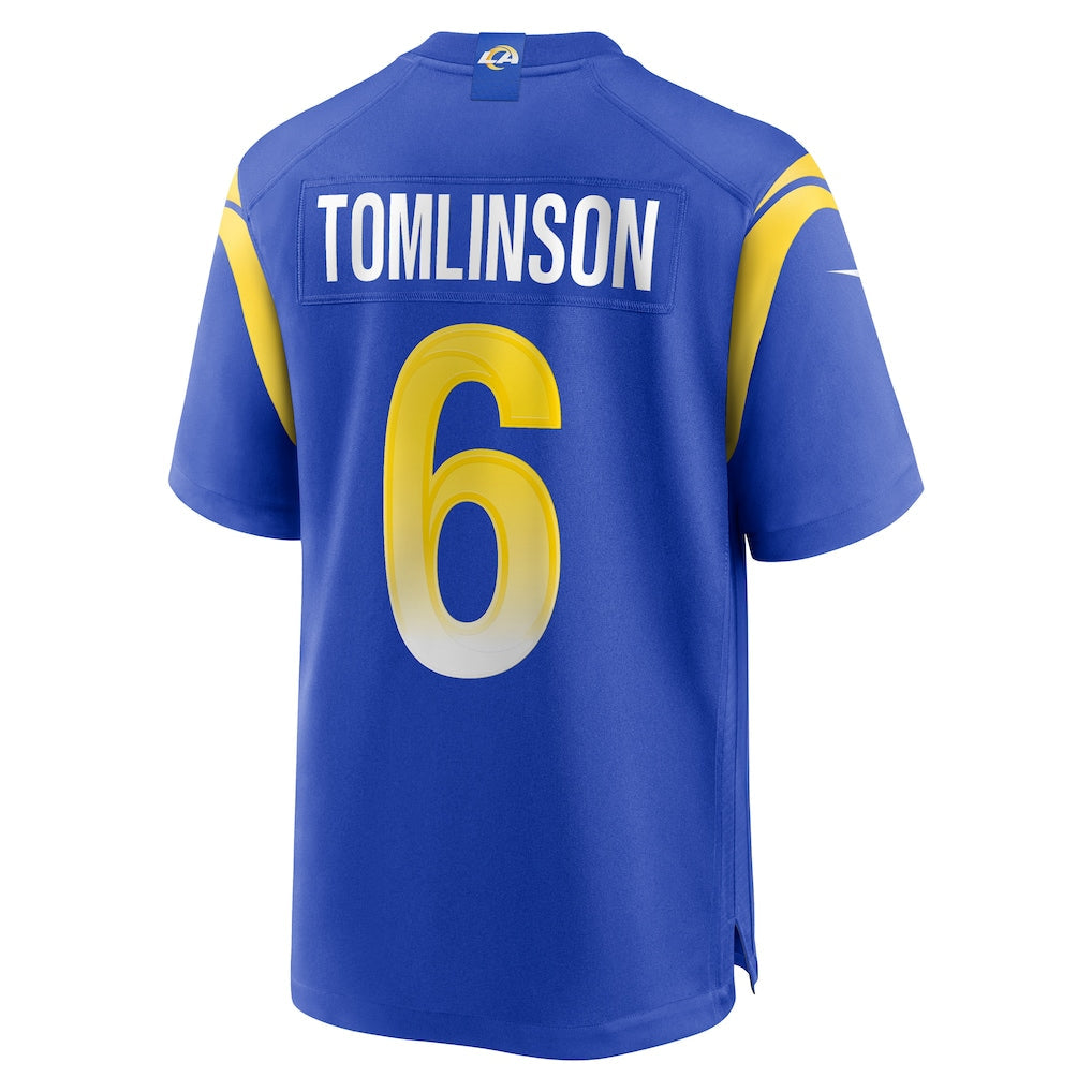 Kdoa LA.Rams #6 Tre'Vius Hodges-Tomlinson Royal Team Game Jersey
