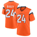 D.Broncos #24 Champ Bailey Player Orange Home Game Kdoa Stitched Jerseys