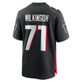Kdoa A.Falcons #71 Elijah Wilkinson Black Team Game Jersey