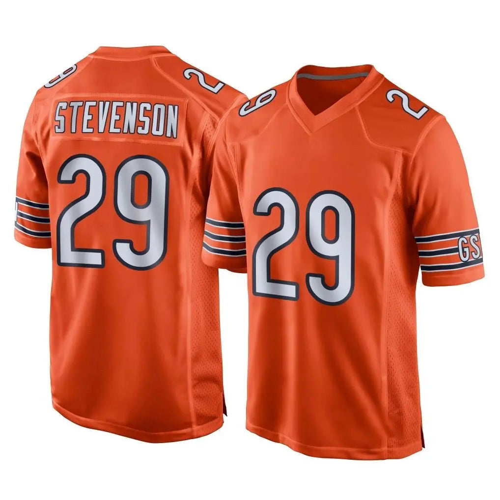 C.Bears #29 Tyrique Stevenson Player Orange Home Game Kdoa Stitched Jerseys