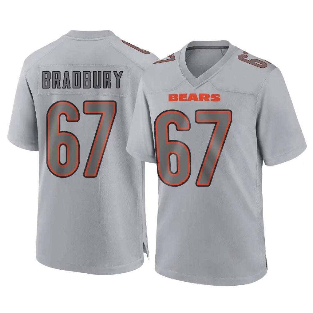 C.Bears #67 Garrett Bradbury Player Gray Atmosphere Fashion Game Kdoa Stitched Jerseys