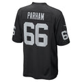 Kdoa LV.Raiders #66 Dylan Parham Black Game Player Jersey
