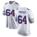 B.Bills #64 O'Cyrus Torrence Player White Alternate Game Kdoa Stitched Jerseys