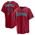 Kdoa A.Diamondbacks #7 Corbin Carroll Player Red Home Replica Personalized Stitched Jerseys